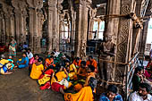 The great Chola temples of Tamil Nadu - The Sri Ranganatha Temple of Srirangam. Pilgrims visiting the temple.